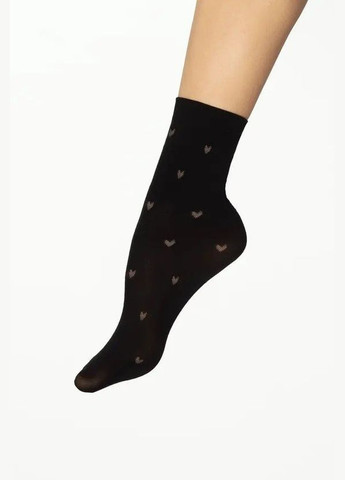 Чёрные женские носки Gatta сердечки (301927611)
