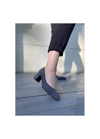 Классические замшевые туфли Grey Натуральная замша р.39 (vm-605512s) Vm-Villomi