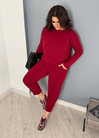 Женский однотонный костюм из двунитки Allthings (323196984)