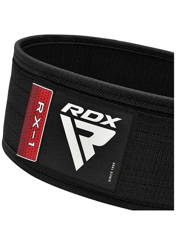 Пояс для важкої атлетики WEIGHT LIFTING STRAP BELT RX1 Чорний RDX (395620359)
