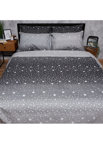 Комплект постільної білизни Бязь Gold Люкс «» Полуторний 143х210 наволочки 2х70х70 (MS-820006597) Moon&Star Night Sky (356114637)