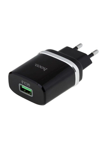 Блок для зарядки C12Q Smart QC3.0 charger Black Hoco (367724184)
