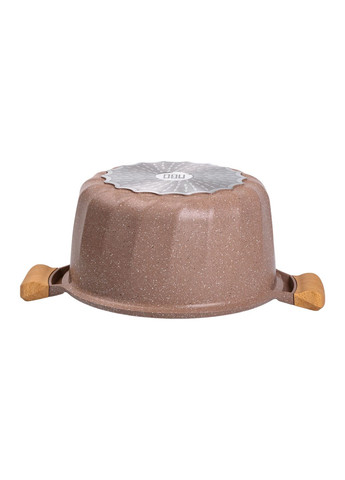 Кастрюля алюминиевая MGC 11 л с антипригарным покрытием, кофейный MGC HP-4-435CO No Brand (358885698)