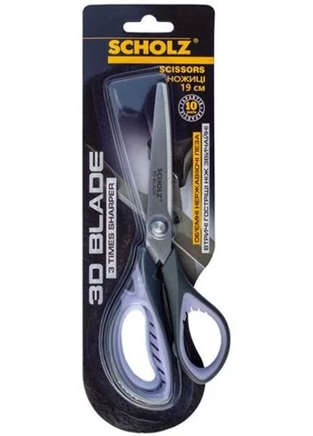 Ножницы 3D BLADE 19см прорезиненные ручки (4207SCH) Scholz (386690030)