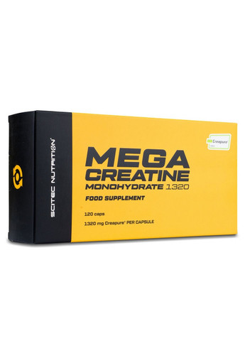 Креатин Mega Creatine Creapure, 120 капсул Scitec Nutrition (293341017)