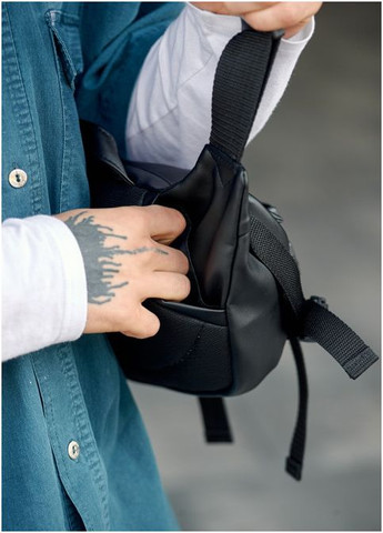 Большая мужская поясная сумка бананка DynamicDart черно-оранжевая (R-80411129m-VS) Sambag (302450444)