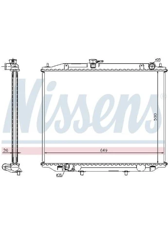 Радиатор Nissens (376514505)