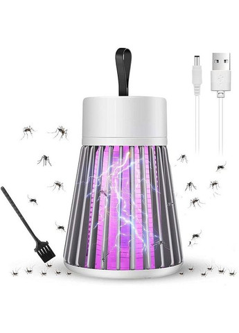 Ловушка-лампа от насекомых Mosquito killing Lamp YG-002 от USB с LED подсветкой Серая No Brand (282962603)
