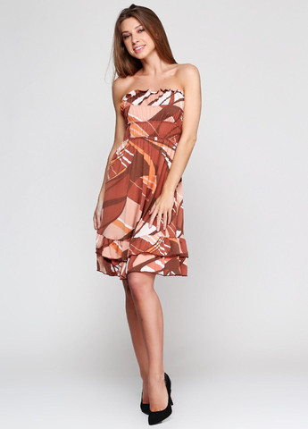 Летний женский сарафан коричневый OVS