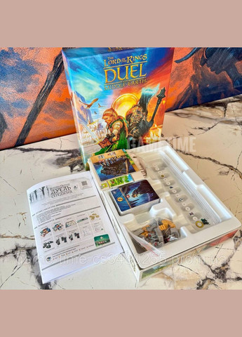 🗡️ Настільна гра The Lord of the Rings: Duel — Битва за Середзем’я + в подарунок правила із перекладом Repos Production (371687199)