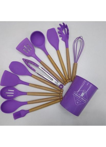 Набор кухонных предметов Kitchen Dining 12 предметов фиолетовый No Brand (300079595)