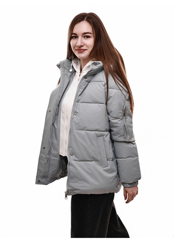 Блакитна зимня куртка зимова жіноча No Brand