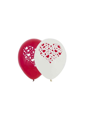 Кульки 12' (30 см) (10шт/уп) PELICAN Cердечки в серці (362351721)