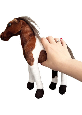 М'яка іграшка Конячка 30 см Темно-коричнева Baby Team (366027106)