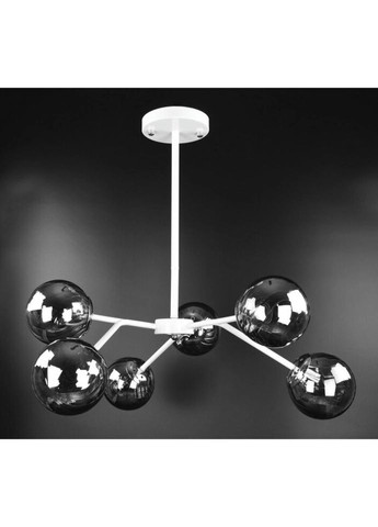 Люстра потолочная на 6 лампочек 26488 Белый 25-63х65х65 см. Sunnysky (324396076)
