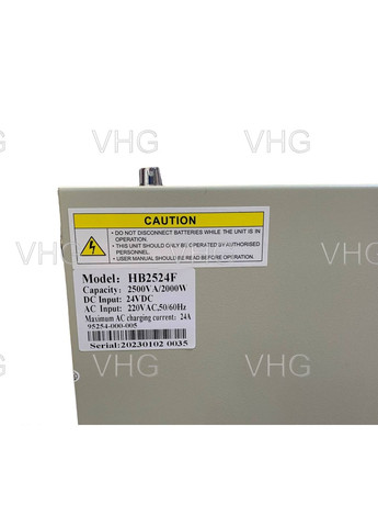 Инвертор ИБП HB2524F чистый синус 2500VА 2000W, 24V 24А VHG (360771930)