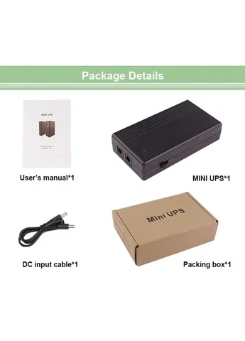 UPS ДБЖ безперебійне живлення для роутера/терміналу ONU UPS120 12V 1A Voltronic (382339805)