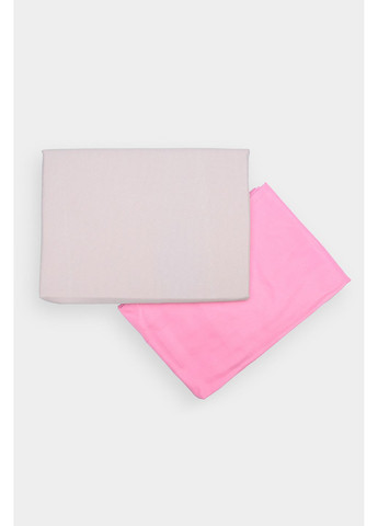 Комплект постільної білизни пудра з рожевим полуторний Let's Shop (256547544)