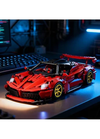Конструктор Ferrari SF90 1350 деталей на 38 см машинка Феррари Technic червоний (891) No Brand (384108609)
