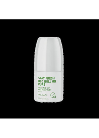 Жіночий роликовий антиперспірант Pure 50 мл Farmasi (294944795)