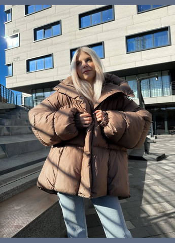 Світло-коричневий зимній Пуховик Vakko