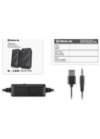 Акустическая система (EL121100018) Real-El S-130 USB Black (366155525)