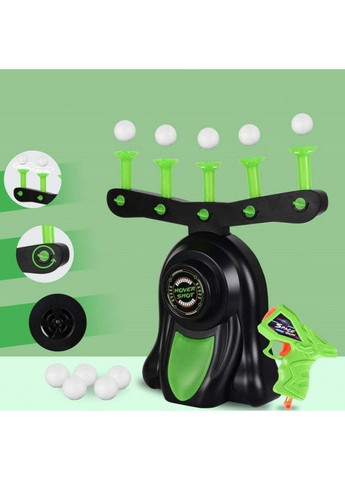 Інтерактивна повітряна гратир Hover Shot Target Game Encora, з бластерами, регульованою висотою кульок та USBживленням No Brand - (365263612)