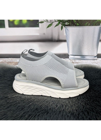 Серые босоножки детские для девочки текстильные Jong Golf