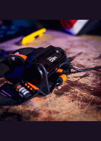 Ліхтар налобний акумуляторний, 2000мА•год, 1000лм, 10Вт, 6 функцій освітлення +червоне та блакитне світло, IP20 Neo Tools (315502452)