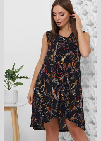 Темно-синее повседневный женское платье из супер софта (-platxe-1859) MarSe