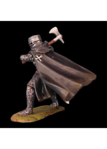 Статуэтка крашеная Рыцарь Тевтонского ордена 13 века 6,5 см из металла и олова, коллекционная, антиквариат, подарок Artfactory (361859109)