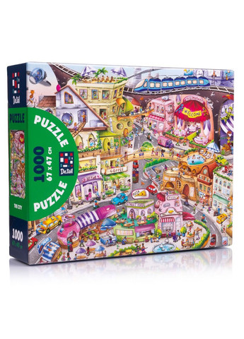 Пазлы De.tail. Город. 1000 деталей DT1000-13 – творческая игра для всей семьи Vladi toys (366861730)