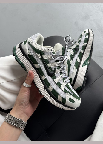 Кросівки жіночі і чоловічі Nike P-6000 White Green Black | Найк Р-6000 зелені No Brand зелені демісезони (342717942)