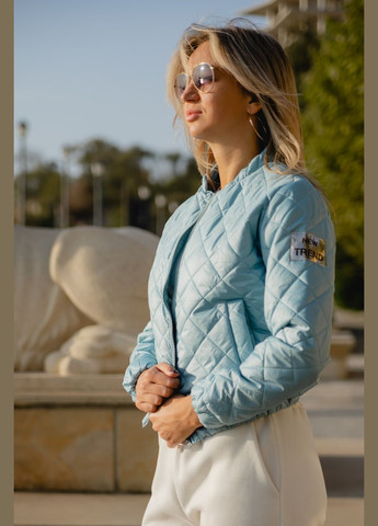 Голубая женская куртка цвет бирюзовый р.42/44 408667 New Trend