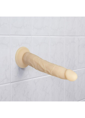 Фалоімітатор Naked Addiction — 9″ Silicone Dual Density Bendable Dildo Vanilla, віброкуля в подаруно No Brand (366878845)