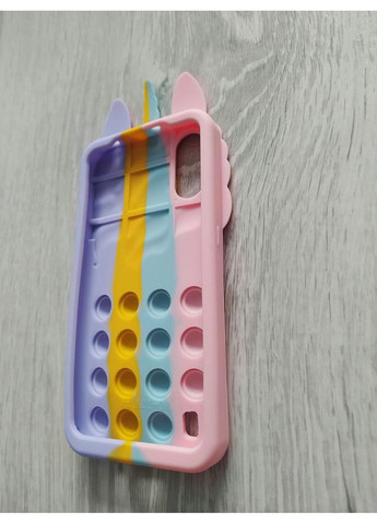 Чехол Pop it для Samsung A01 (A015) Единорог Попит антистресс силиконовый детский радужный No Brand (360896573)