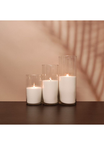 Насипні свічки комплект №7 (3 свічки 20,26,31 см) Liliya Flowers (366026819)