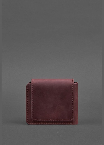 Кожаное портмоне 4.2 на бордовой кнопке Crazy Horse (A-027412) BlankNote (328444840)