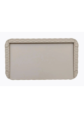 Етажерка пластикова "Ротанг" на 4 секції капучіно Полімер Гарант (351902608)