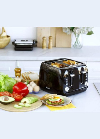 Тостер для хлеба MG-283 тостерница для горячих бутербродов 7 степеней поджаривания черный 1400 Вт Magio (298704471)