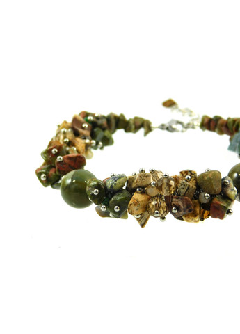 Эксклюзивный браслет "Карамельный вкус" Яшма 18 Fursa fashion (322313706)