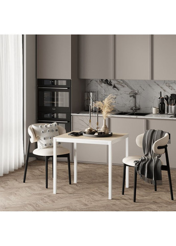 Обеденный стол Brevity Loft mini 670х750х670 Дуб сонома/Белый металл (TB03130000010) Art In Head (337309130)