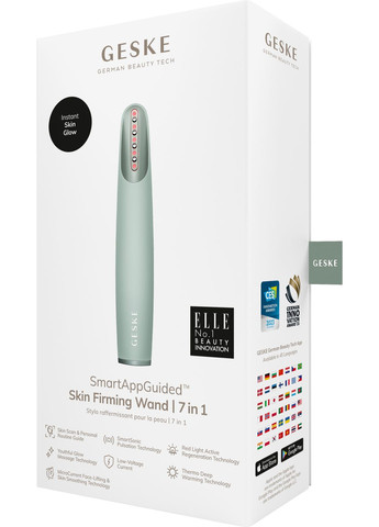 Пристрій для зміцнення і тонізації шкіри обличчя Skin Firming Wand 7в1 green GESKE (341525945)