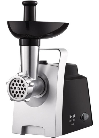 Мясорубка HV1 7in1, 1400Вт, 1.7кг/мин, 2 решетки, насадка для колбас, томатов, 3 терки, пластик, черный Tefal (344558139)