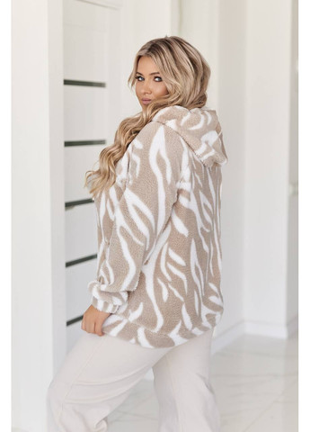 Бежева демісезонна жіноча куртка з капюшоном турецької якості — заміри в описі куртка-пальто DK/DL Мода без кордонів