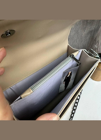 Якісна жіноча міні сумочка на ланцюжку YSL 160, Бежевий No Brand (334730752)