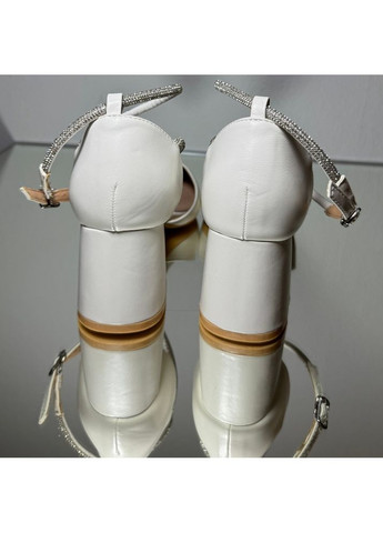 No Brand Женские туфли Свадебные кожаные с камнями 6 см белый з искусственная кожа, — (351394293)