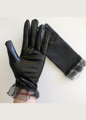 Женские перчатки имитация латекса латексные перчатки Honey Fashion Accessories XS/S/М черный (7-78) No Brand (313286067)