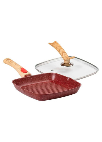 Сковорода-гриль 24 см с антипригарным покрытием и съемной ручкой, MGC (328441771)