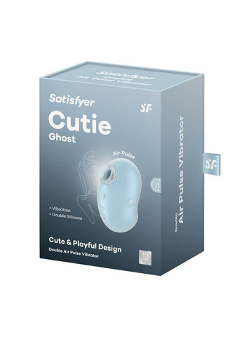 Вакуумный клиторальный стимулятор с вибрацией Cutie Ghost Blue вибратор для женщин Satisfyer (322740390)